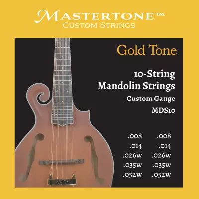 Jeu de cordes pour mandoline Gold Tone - MDS-10