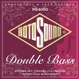 Rotosound - Cordes de contrebasse à fil plat en nylon/monel