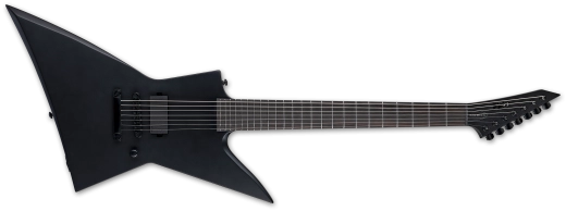 ESP Guitars - Guitare électrique baryton 7 cordes LTD Black Metal Series EX-7 - Noir satiné