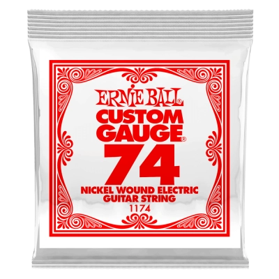 Cordes de guitare électrique filées en nickel Ernie Ball - .074 (lot de 3)
