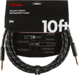 Câble d'instrument Fender Deluxe, 10 pouces, noir tweed