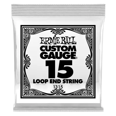 Ernie Ball - Corde simple à extrémité bouclée - 015