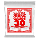 Corde simple pour guitare électrique Ernie Ball, filée en nickel, .030