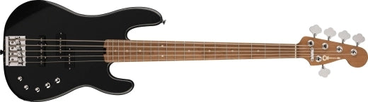 Charvel Guitars - Basse San Dimas Pro-Mod PJ V, touche en érable caramélisé - Noir métallisé