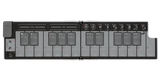 Korg - nanoKey Clavier MIDI pliable de poche - Blanc
