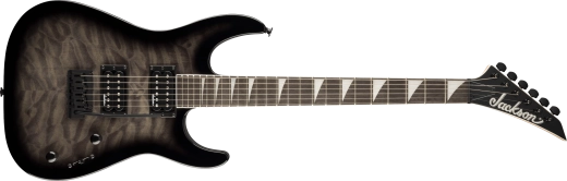 Jackson Guitars - Série JS Dinky JS20 DKQ 2PT, touche amarante - Noir transparent éclatant