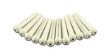 WD Music - Chevilles de chevalet blanches traditionnelles de luxe avec point noir (paquet de 48)