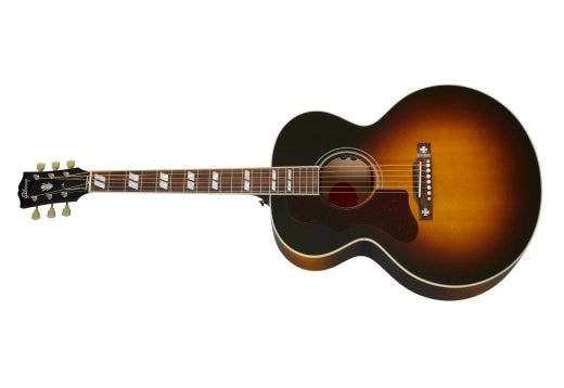 Gibson - Guitare acoustique/électrique originale J-185 avec étui rigide - Vintage Sunburst (gaucher)