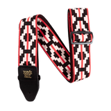 Bracelet Ernie Ball Ristra rouge jacquard