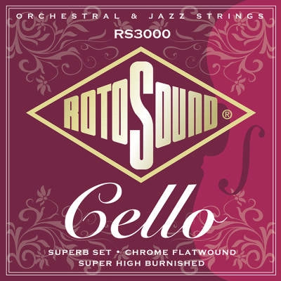 Roto Sound - Chrome Flatwound Cello Strings 22-63