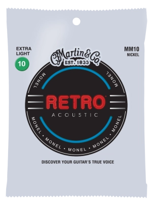 Martin - Cordes de guitare acoustique rétro MM10 - Extra Light 10-47