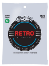 Martin - Cordes de guitare acoustique rétro MM10 - Extra Light 10-47