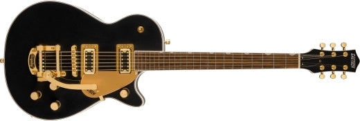 Guitares Gretsch - Édition limitée FSR G5237TG Electromatic Jet FT Single-Cut avec Bigsby et accastillage doré - Black Pearl Metallic