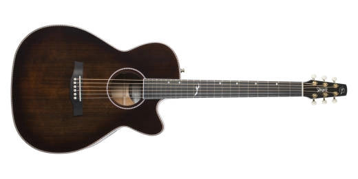 Seagull Guitars - Artist Mosaic Concert Hall CW Bourbon Burst GT Anthem EQ Guitare acoustique/électrique avec housse
