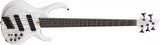 Ibanez - BTB Bass Workshop Basse 5 cordes multi-échelles avec étui rigide - Blanc transparent plat