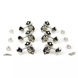 Graph Tech - 3+3 Ratio Acoustic Guitar Machine Heads Butterbean Open Back - Nickel