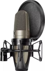 Shure - KSM42 Microphone à condensateur à double diaphragme avec suspension antichoc et bonnette anti-vent