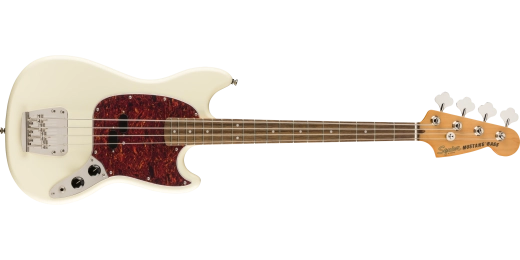 Squier - Guitare basse Mustang Classic Vibe 60s - Blanc olympique