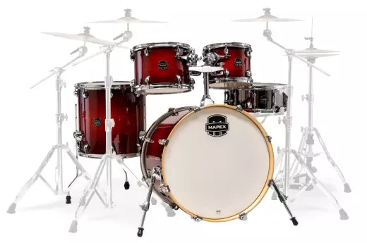 Mapex - Pack de 5 cartouches Armory (22, 10, 12, 16, SD) - Rouge Onyx Burst