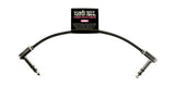 Câble plat Ernie Ball - 6 TRS - Noir