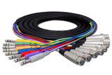 Hosa - Balanced Snake, XLR-F to 1/4 in TRS, 5 m