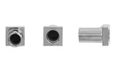 Gibraltar - SC-LG Inserts d'écrou pivotants de grande taille (6 mm) pour tirant de grosse caisse (paquet de 12)