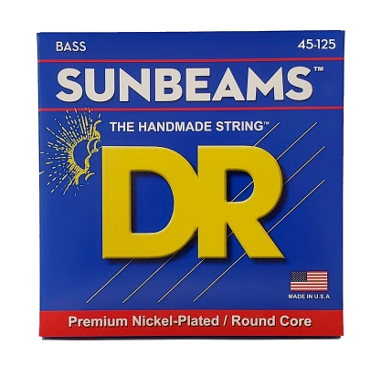 DR Strings - Cordes Sunbeam nickelées pour basse 5 cordes - Medium (45-125)