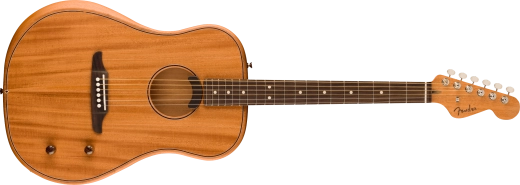 Fender - Guitare acoustique/électrique Dreadnought Highway Series, touche en palissandre avec housse - Acajou