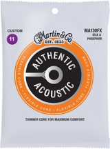 Martin - Cordes acoustiques authentiques à âme flexible - 11-47 Custom Soie et Phosphore