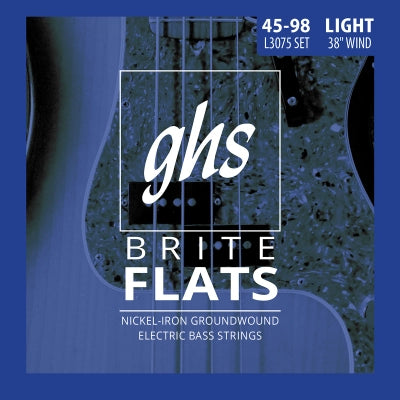 Cordes GHS - Cordes pour basse électrique Brite Flats (38 spires) - Long Scale Plus, Light
