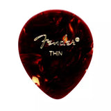 Fender - Médiator classique en celluloïd, forme 347 - Fin (paquet de 12)