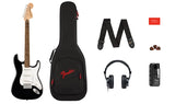 Squier - Pack Stratocaster Mustang Micro Série Affinity, touche Laurel - Noir