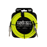 Câble d'instrument flexible Ernie Ball droit/droit 6 m (20 pi) - Vert