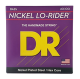 DR Strings - Cordes pour basse Lo-Rider Hex Core en acier nickelé - Calibre Lite