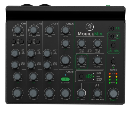 Mackie - Table de mixage MobileMix 8 canaux alimentée par USB
