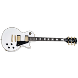 Epiphone - Guitare électrique Les Paul Custom avec étui rigide - Blanc alpin