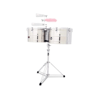 Percussions latines - Timbales Prestige Thunder 15 et 16 pouces - Acier inoxydable