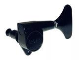 Grover - Mécaniques pour mini basse - Noires, 4 en ligne