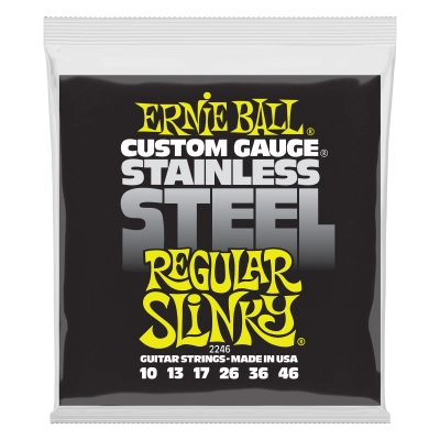 Cordes de guitare électrique Ernie Ball Regular Slinky en acier inoxydable - 10-46