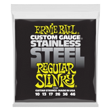Cordes de guitare électrique Ernie Ball Regular Slinky en acier inoxydable - 10-46