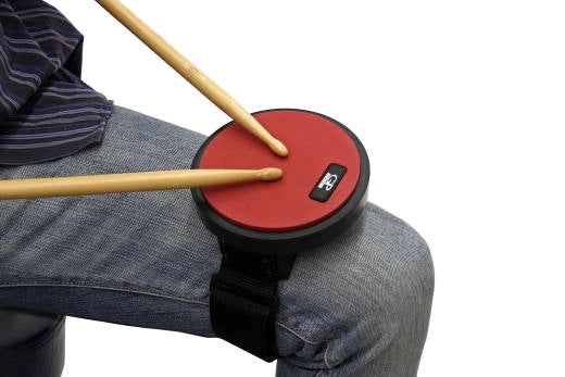 Pad d'entraînement caoutchouté Granite Percussion de 15 cm avec sangle de genou