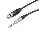 Yorkville Sound - Câble XLR-F symétrique vers TRS série DLX - 4,57 m