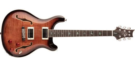 PRS Guitars - SE Hollowbody II Piezo avec étui - Black Gold Burst