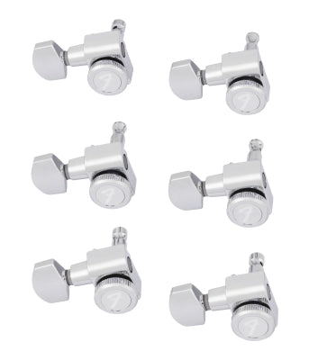 Fender - Locking Strat/Tele Staggered Tuning Machines Left-Handed - Polished Chrome