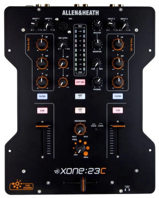 Allen &amp; Heath - XONE:23C Table de mixage DJ 2+2 canaux avec carte son USB
