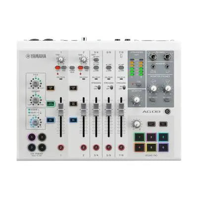 Yamaha - AG08 Live Streaming Mixer - White