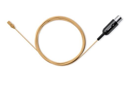 Shure - UniPlex Cardioid Lavalier Microphone with TQG Connector - Tan