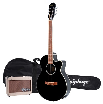 Epiphone - Pack lecteur électrique/acoustique PR-4E - Ébène