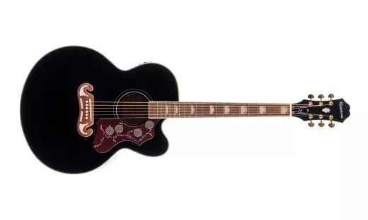 Epiphone - J-200 EC Studio Acoustique/Électrique - Ébène