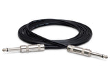 Hosa - Speaker Cable, Hosa 1/4 in TS to Same, Black Zip, 10 ft